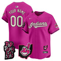 Cleveland Indians Mgk Patch Vapor Premier Limited Custom Jersey