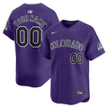Colorado Rockies Nike Alternate Limited Custom Jersey - Purple