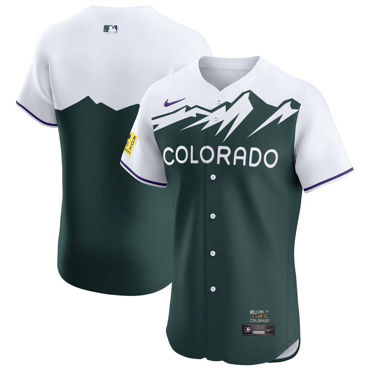 Colorado Rockies Nike City Connect Elite Jersey - Green