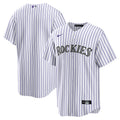 Colorado Rockies Nike Home Blank Limited Jersey - White