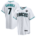 Corbin Carroll #7 Arizona Diamondbacks 2023 World Series Patch Limited Jersey - White