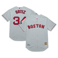 David Ortiz #34 Boston Red Sox Mitchell Ness 2004 Cooperstown Authentic Throwback Jersey - Gray