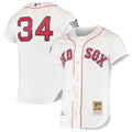David Ortiz #34 Boston Red Sox Mitchell Ness 2004 Cooperstown Home Authentic Jersey - White