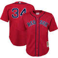 David Ortiz #34 Boston Red Sox Mitchell Ness Preschool Cooperstown Mesh Limited Batting Practice Jersey - Red