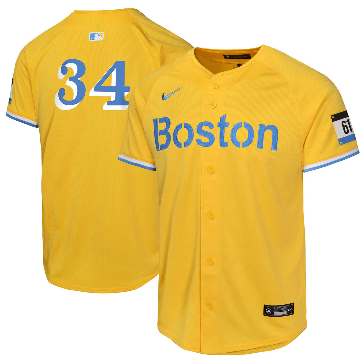 David Ortiz #34 Boston Red Sox Nike Youth City Connect Limited Player Jersey - Gold