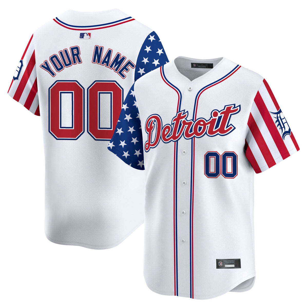 Independence Day V Detroit Tigers 2025 Apor Premier Limited Custom Jersey