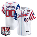 Detroit Tigers 'America250 Edition' Vapor Premier Limited Custom Jersey