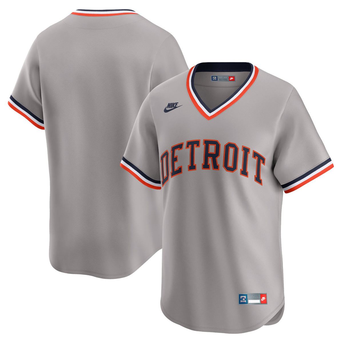 Detroit Tigers Nike Cooperstown Limited Jersey - Gray