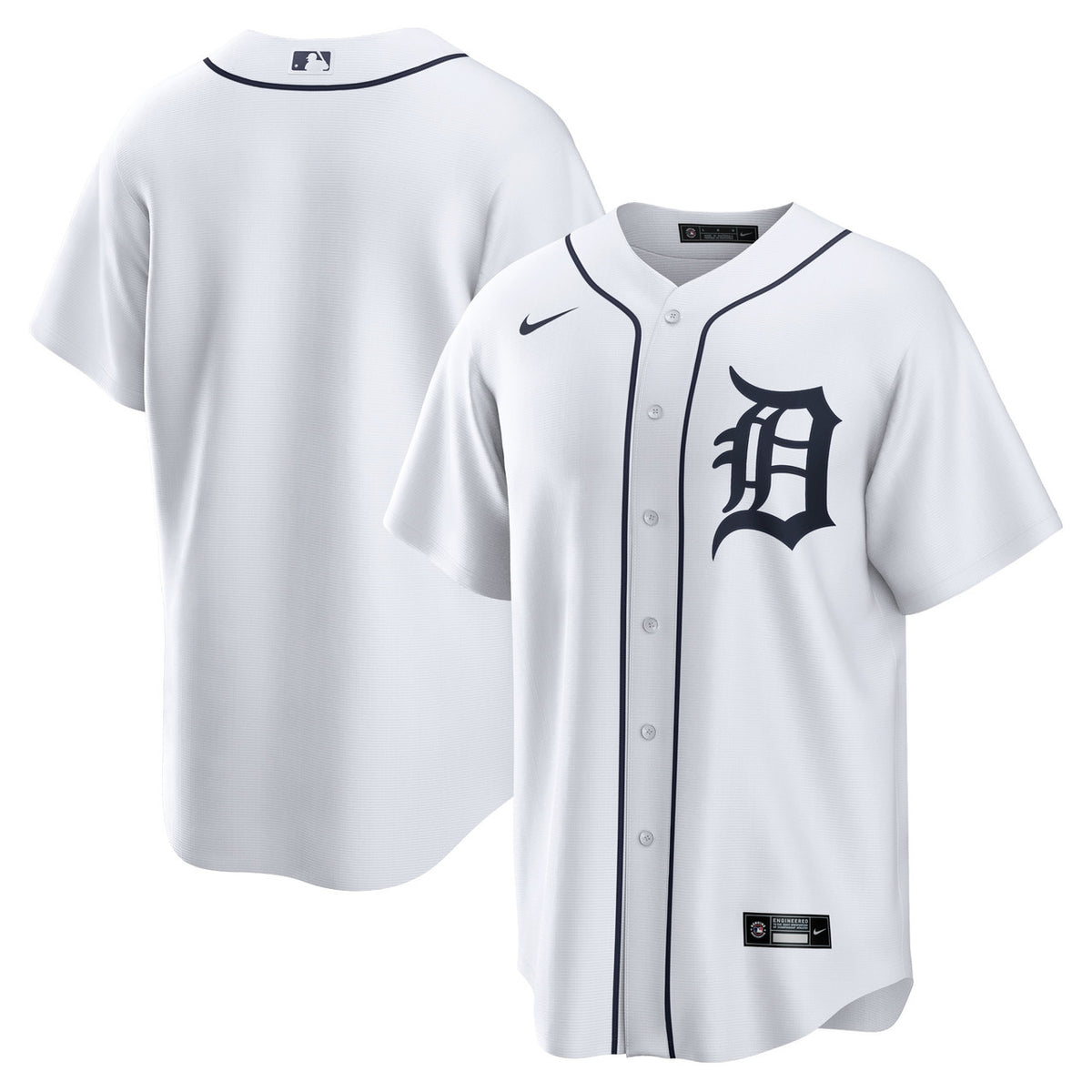 Detroit Tigers Nike Home Blank Limited Jersey - White