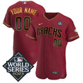 Arizona Diamondbacks 2023 World Series Flex Base V2 Limited Custom Jersey - Gold