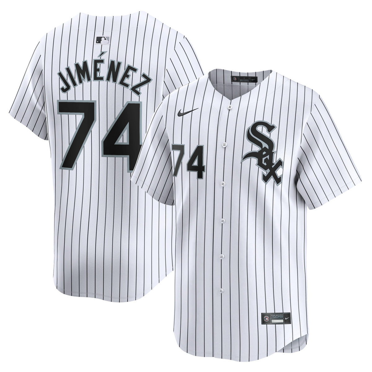Eloy Jimenez #74 Chicago White Sox Nike Home Limited Player Jersey - White