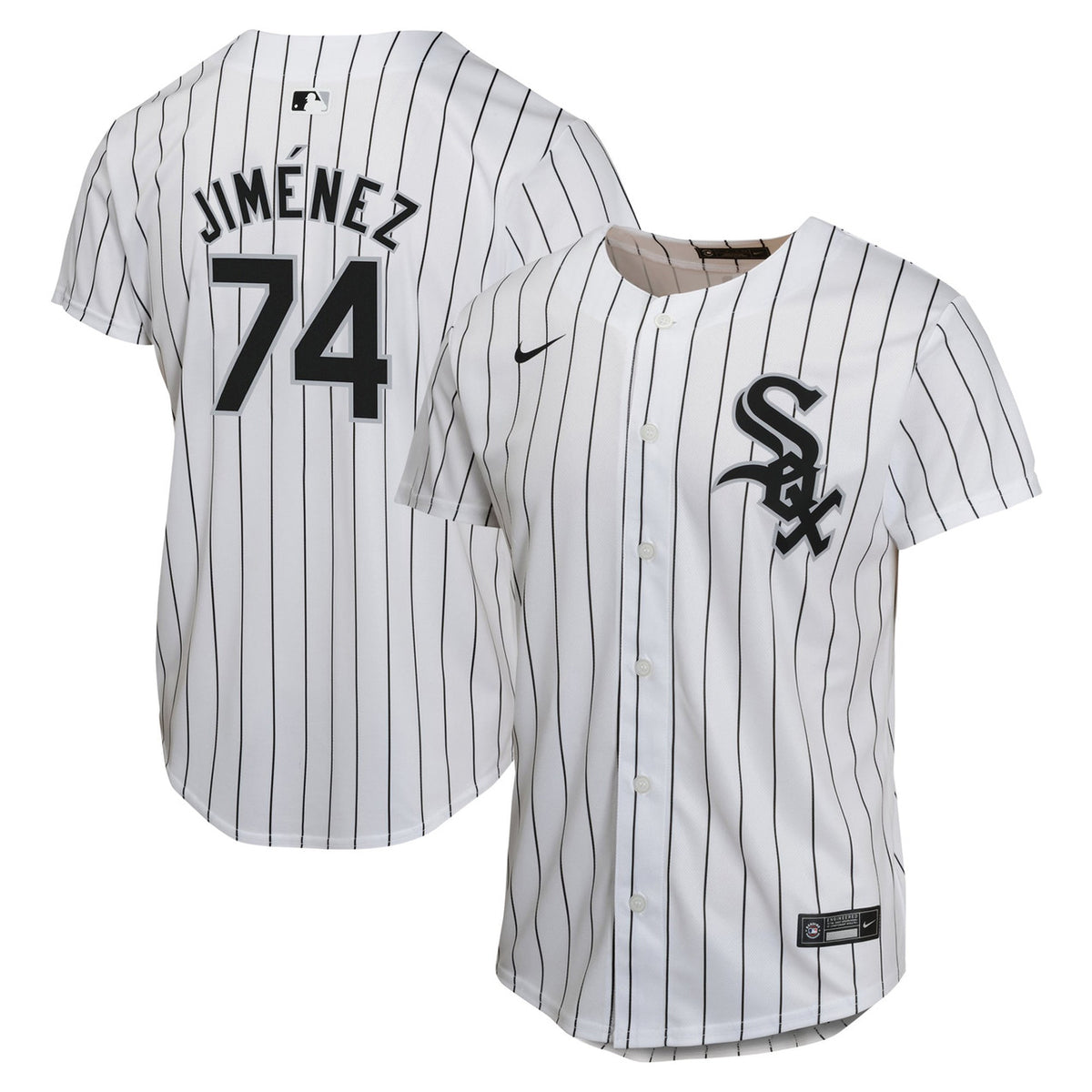 Eloy Jimenez #74 Chicago White Sox Nike Youth Home Limited Player Jersey - White