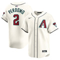 Geraldo Perdomo #2 Arizona Diamondbacks Nike Home Limited Player Jersey - White