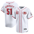 Graham Ashcraft #51 Cincinnati Reds Nike Home Limited Player Jersey - White