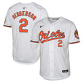 Gunnar Henderson #2 Baltimore Orioles Nike Youth Home Limited Jersey - White