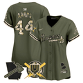 Hank Aaron #44 Atlanta Braves Armed Forces Day Vapor Premier Limited Jersey