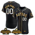 Houston Astros 2017 Champions Rush Limited Custom Jersey - Gold