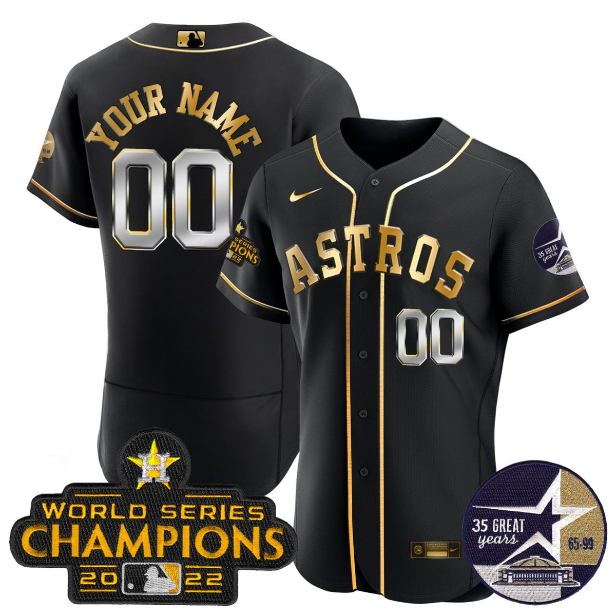 Houston Astros #35 2022 Champions Year Anniversary Astrodome Patch Limited Jersey