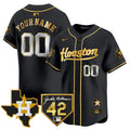 Jackie Robinson #42 Houston Astros 2024 Patch Vapor Premier Limited Custom Jersey