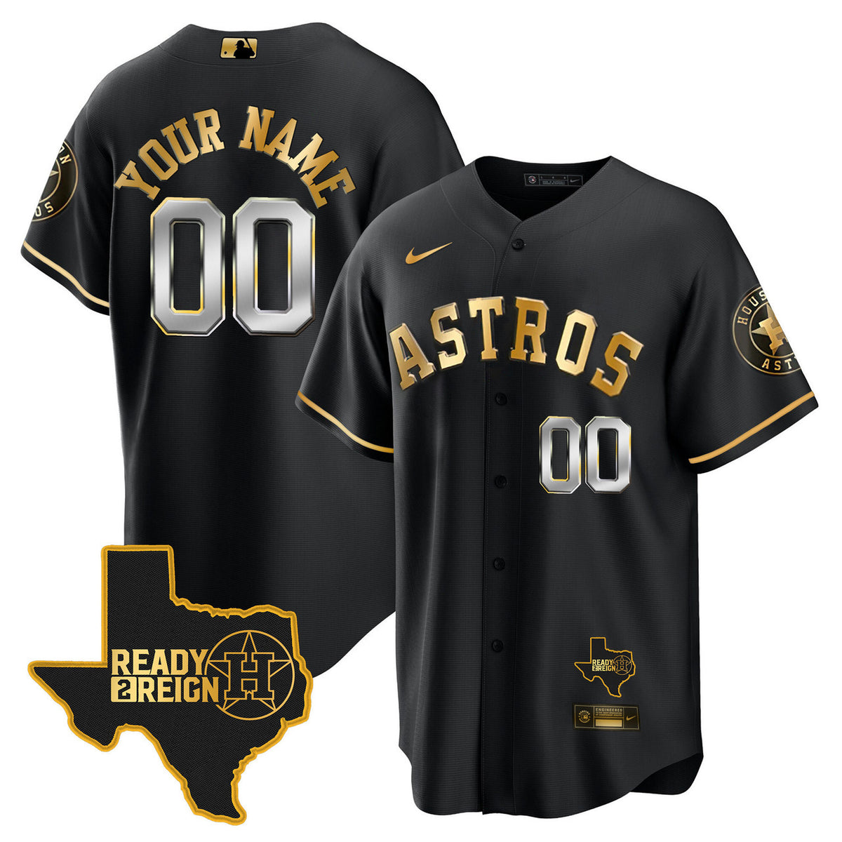 Houston Astros #2 2024 Ready Reign Limited Cool Base Custom Jersey