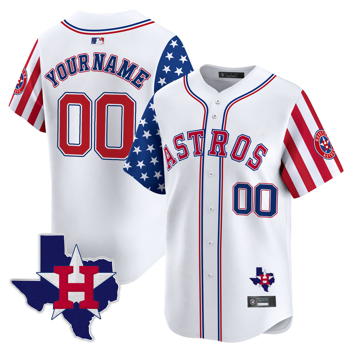 Independence Day V Houston Astros 2025 Apor Premier Limited Custom Jersey