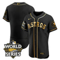 Black Gold #1 Houston Astros Limited Team Jersey - White Gold