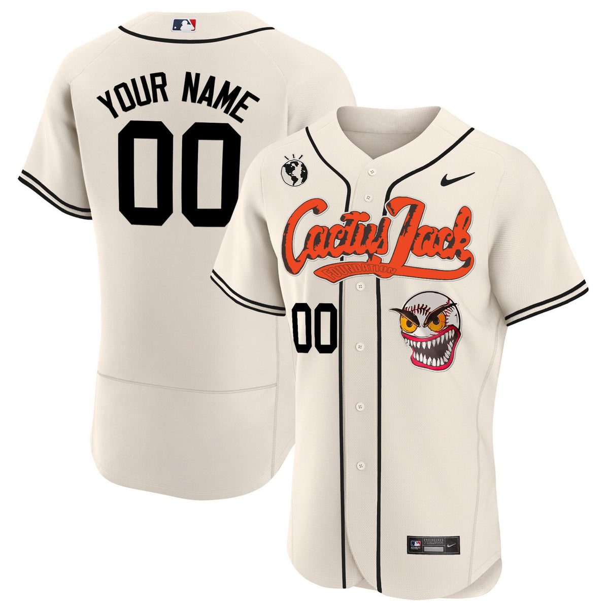 Houston Astros Cactus Jack Limited Flex Base Custom Jersey