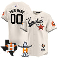 Houston Astros Cactus Jack Houston Rodeo Patch Vapor Premier Limited Custom Jersey