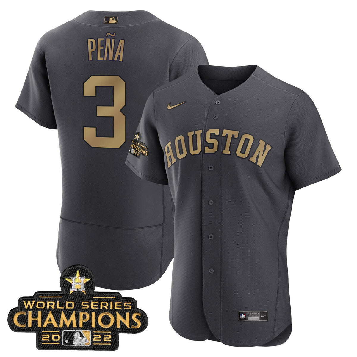 Houston Astros 2023 Champions Limited Jersey - Charcoal