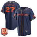 Houston Astros Cool Base 60Th Anniversary Patch Space City Limited Jersey