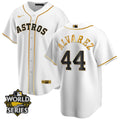 White Gold Houston Astros 2022 Cool Base World Series Limited Jersey