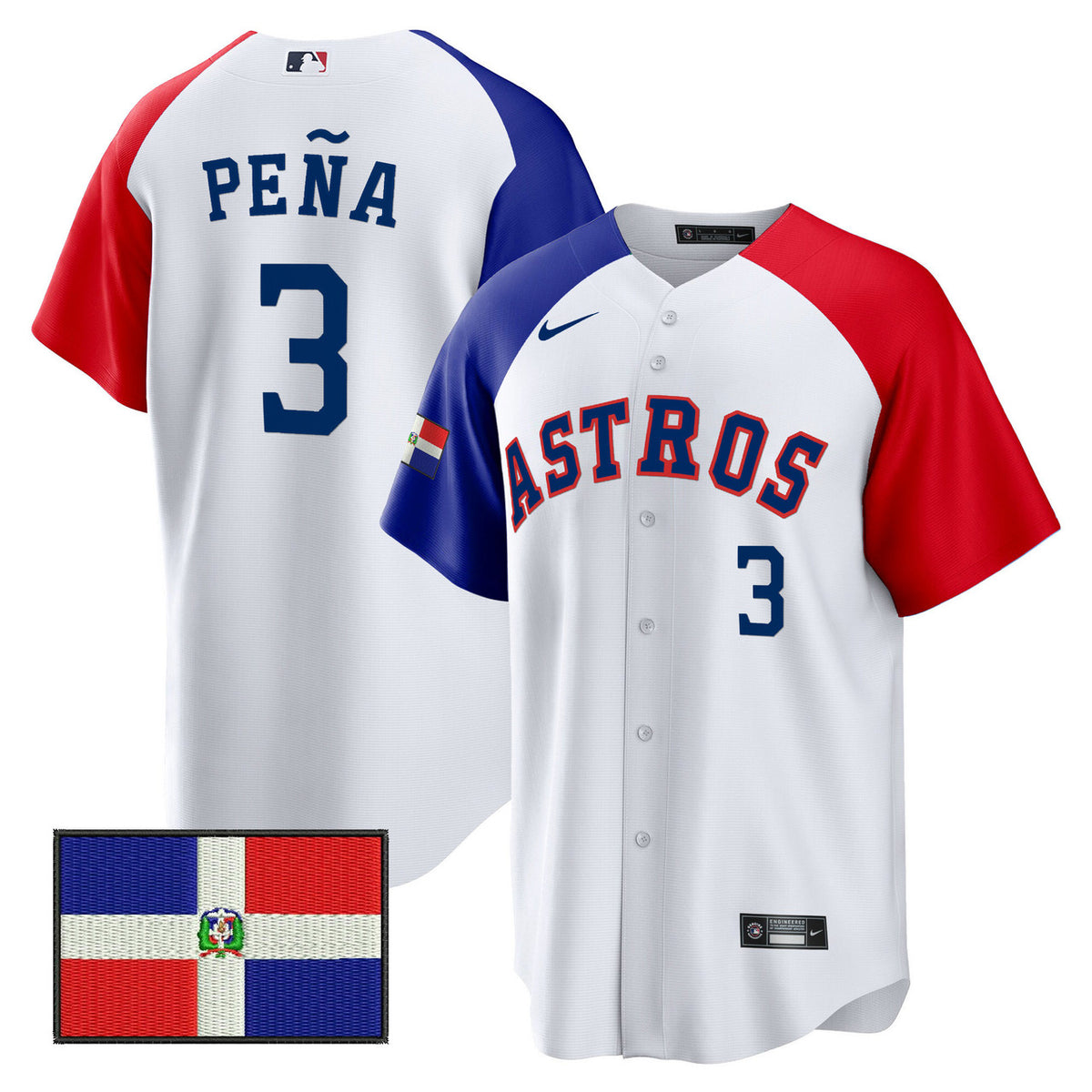 Houston Astros Dominican Republic Flag Limited Jersey