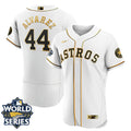 White Gold Houston Astros 2022 Flex Base World Series Limited Jersey