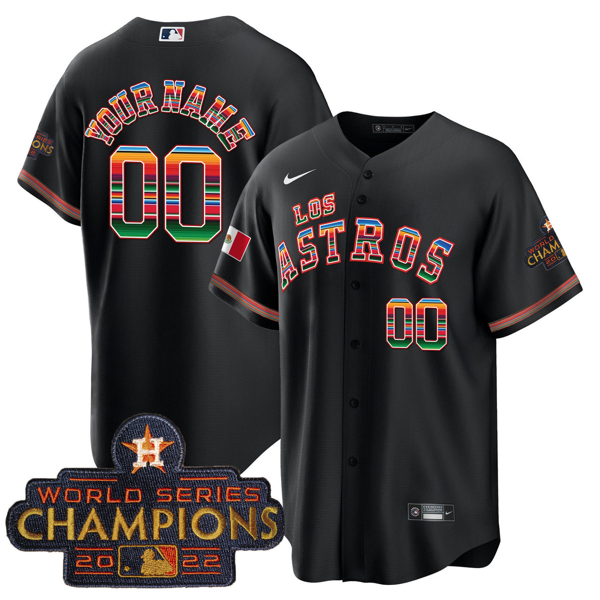 Houston Astros Los Astros Mexico Limited Custom Jersey