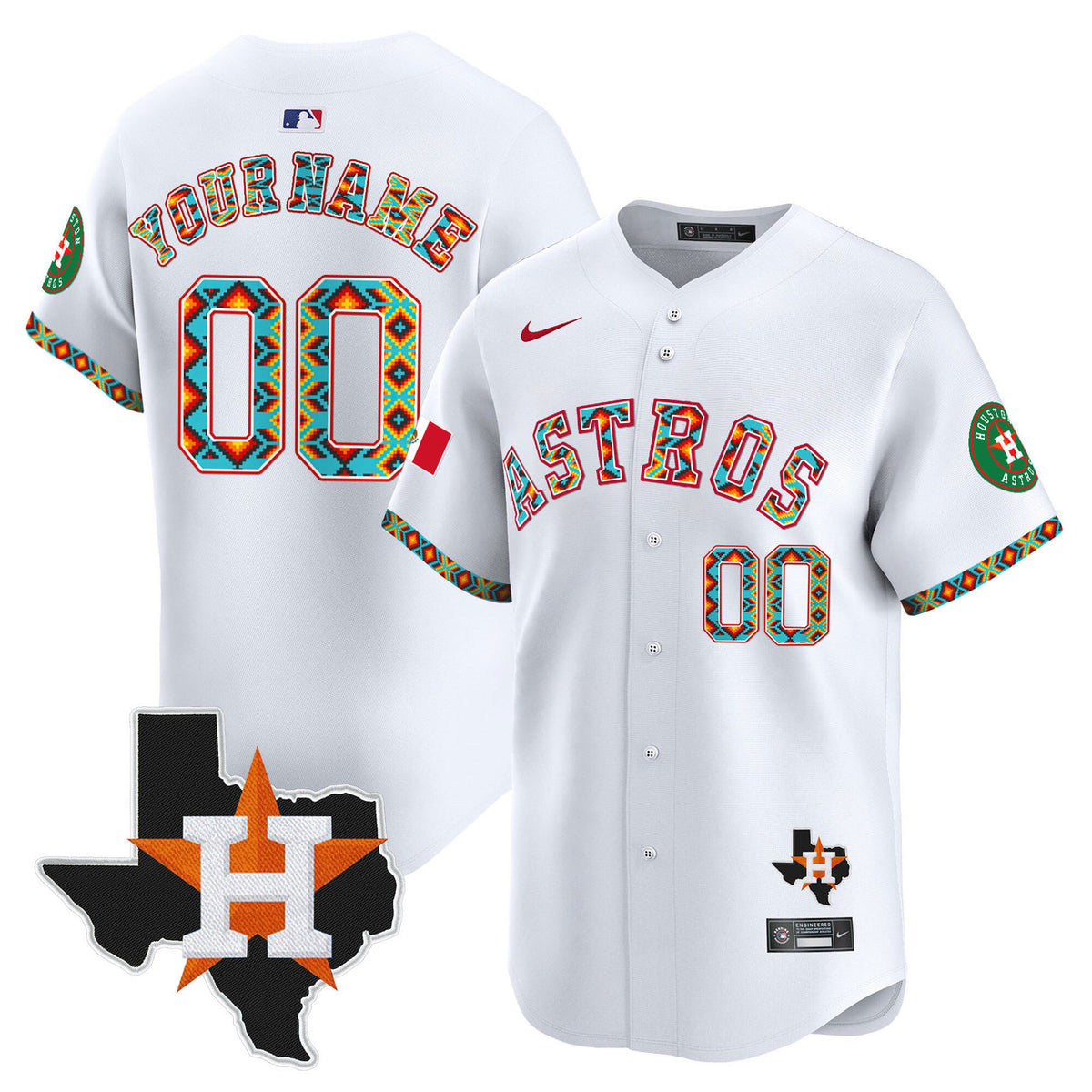 Houston Astros Mexico Vapor Premier Limited V3 Custom Jersey