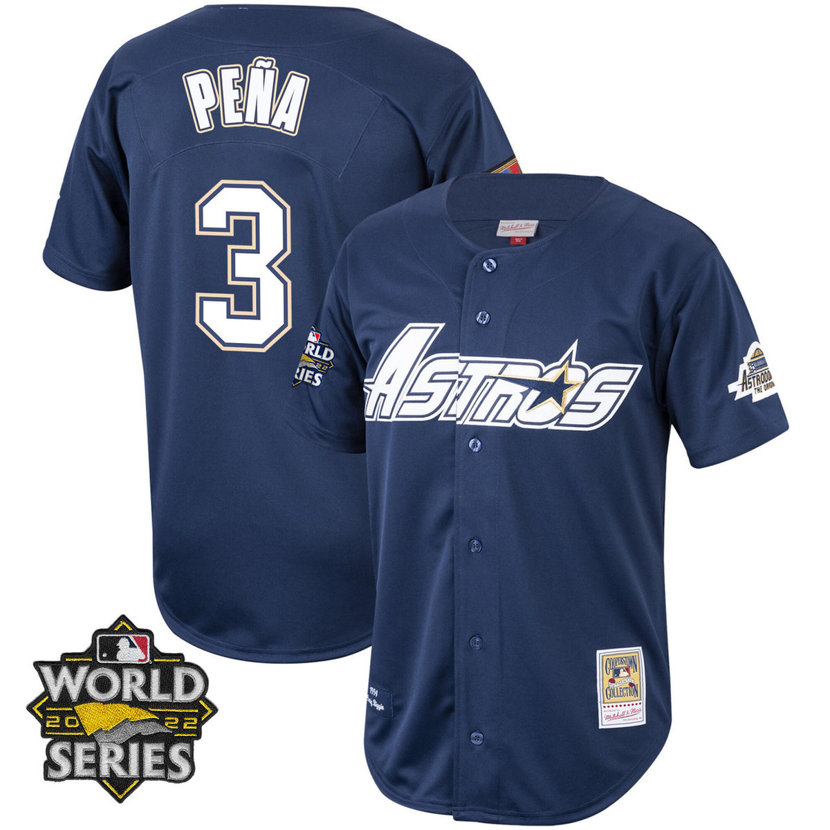 Houston Astros Mitchell & Ness 2022 Cooperstown World Series Limited Player Jersey