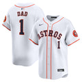 Houston Astros #1 Nike Dad Home Limited Jersey - White
