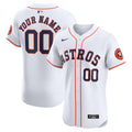 Houston Astros Nike Home Elite Custom Jersey - White
