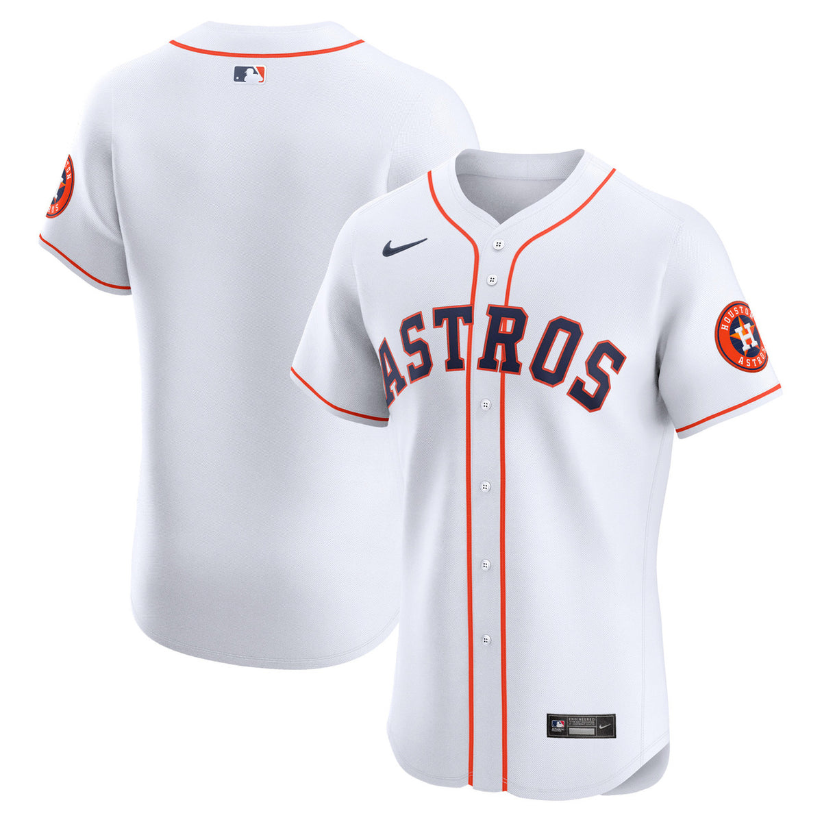 Houston Astros Nike Home Vapor Premier Elite Patch Jersey - White