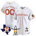Houston Astros Space City Texas Patch Vapor Premier Limited Custom Jersey