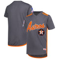 Houston Astros Youth Stitches Team V-Neck Limited Jersey - Charcoal
