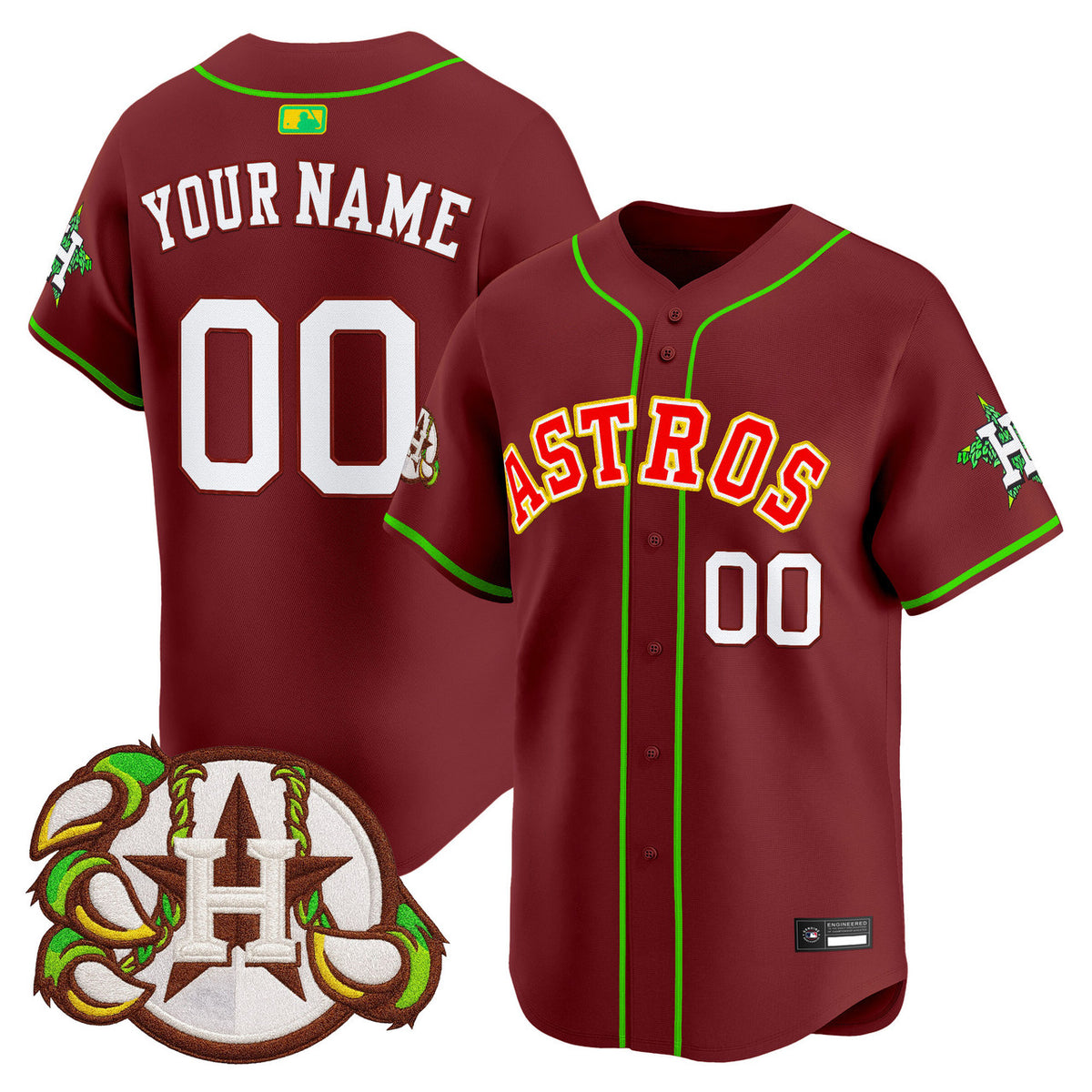 Houston Astros X Hopadillo Karbach Brewing Co. Vapor Premier Limited Custom Jersey
