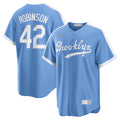 Jackie Robinson #42 Brooklyn Dodgers Nike Alternate Cooperstown Limited Player Jersey - Light Blue