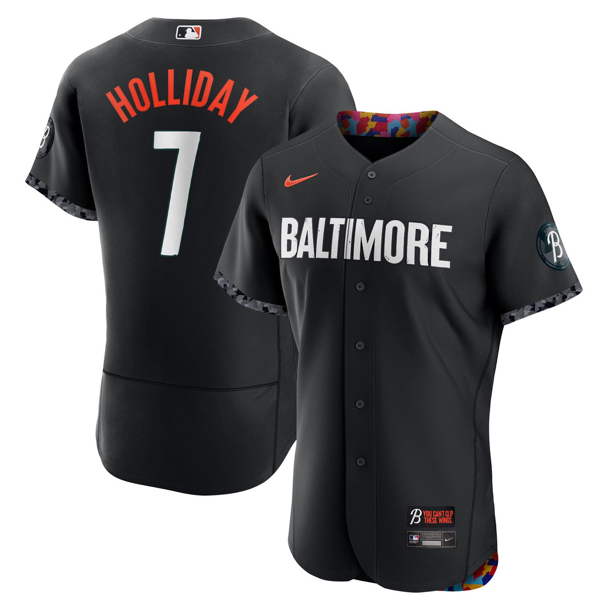 Jackson Holliday Baltimore Orioles Nike City Connect Authentic Player Jersey - Black