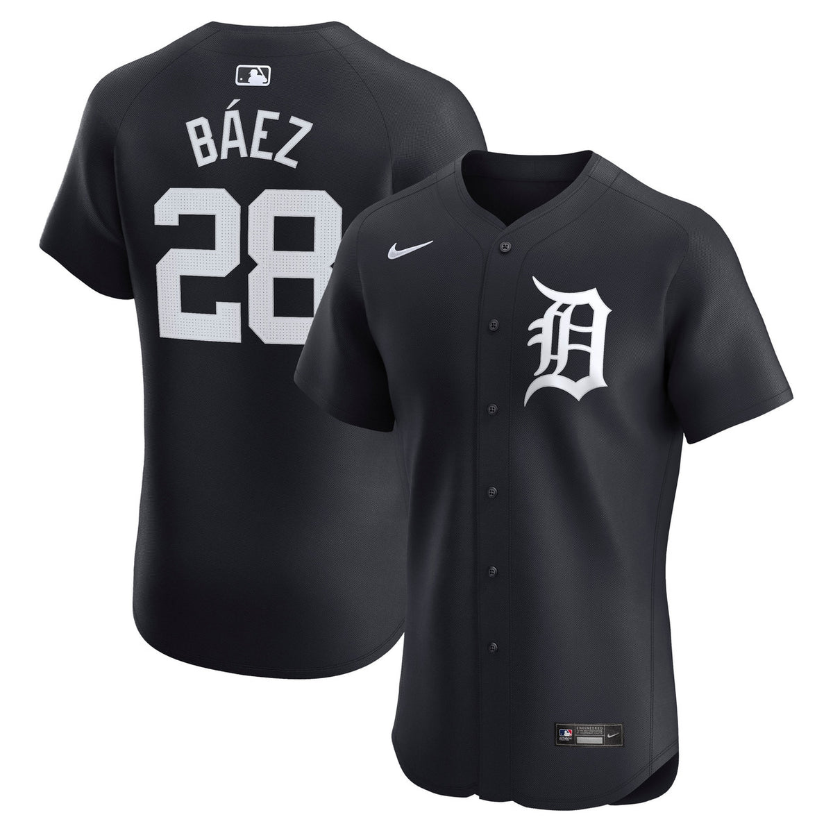 Javier Baez #28 Detroit Tigers Nike Alternate Elite Player Jersey - Navy