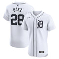 Javier Baez #28 Detroit Tigers Nike Home Elite Player Jersey - White