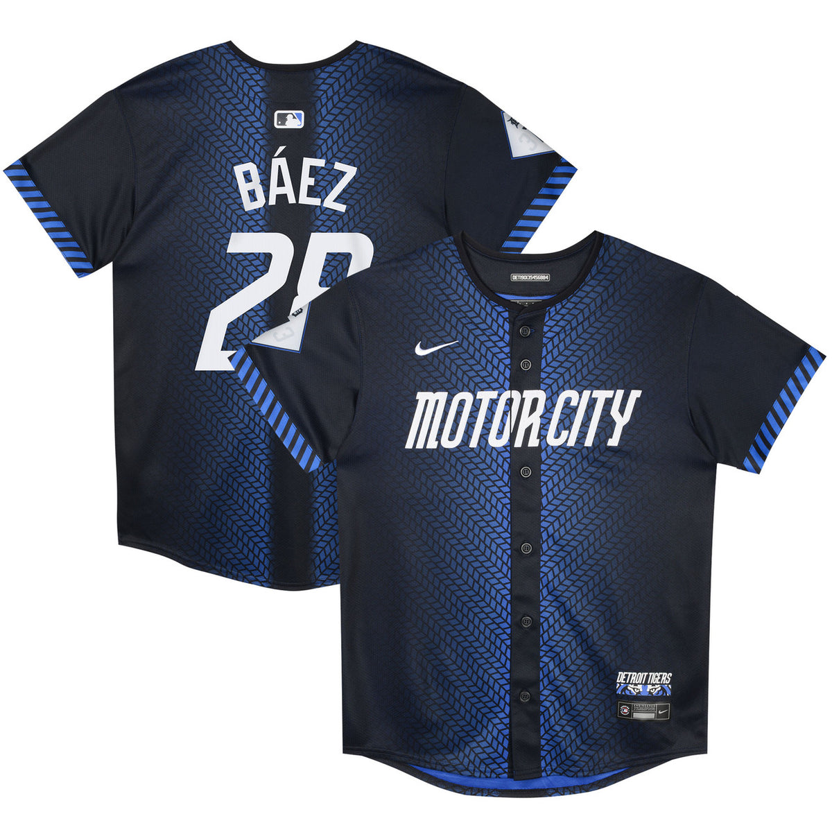 Javier Baez #28 Detroit Tigers Nike Preschool 2024 City Connect Limited Jersey - Navy