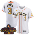 Jeremy Pena #3 Houston Astros 2023 Rush Oxy Limited Jersey - Gold