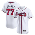 Joe Jimenez #77 Atlanta Braves Nike Home Elite Player Jersey - White