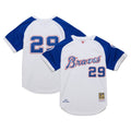 John Smoltz #29 Atlanta Braves Mitchell Ness 2004 Cooperstown Authentic Throwback Jersey - White
